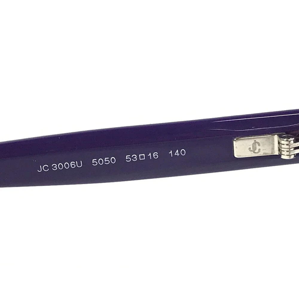Jimmy Choo Eyeglasses Frames JC3006U 5050 Purple Cat Eye Full Rim 53-16-140
